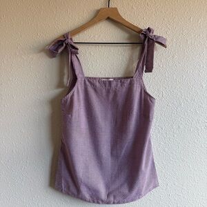 MLM Label Berry Gingham tie strap top small